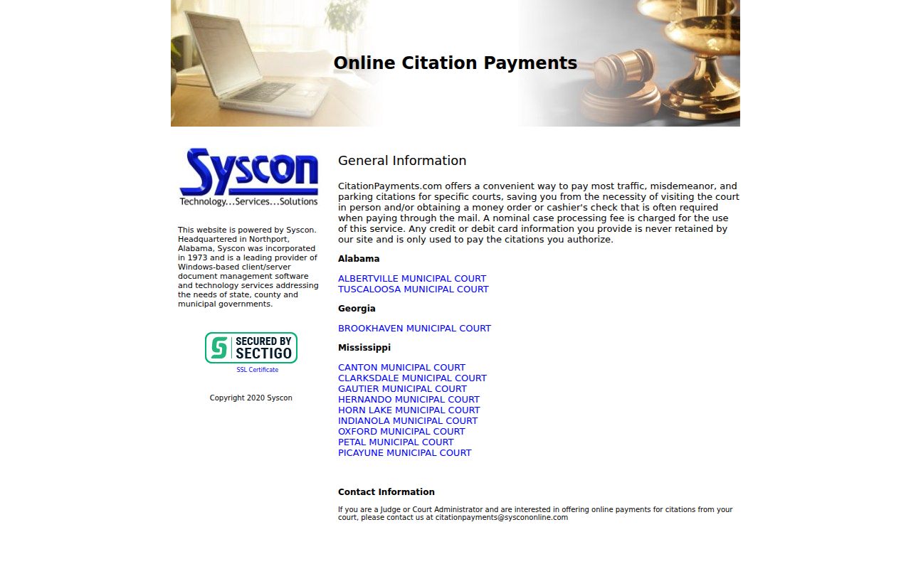 Hernando court docket CitationPayments city payment entry point